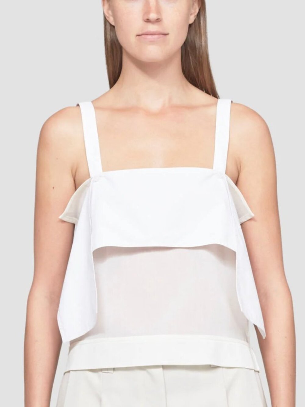 3.1 Phillip Lim Wool Blend Voile Layered Tank